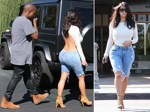 Is Kim K Bringing Sexy Back? Tell Us What You Think of Her Outfit