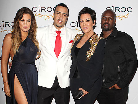 Kris Jenner Debuts BF at French Montana's Birthday Party!