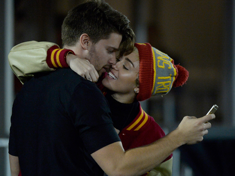 Caught on Camera! Miley's Hot Makeout Session with Patrick Schwarzenegger