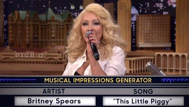 Watch Christina Aguilera’s Hilarious Britney Spears Impression!