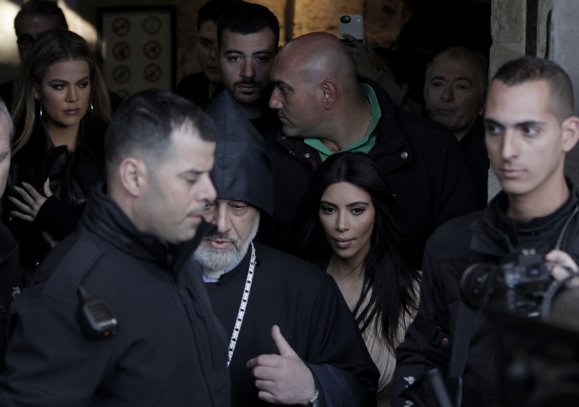 Kim & Kanye in Israel, Baptize North West in Ancient Cathedral