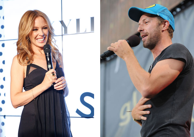 Chris Martin Spied on Late-Night Outing with Kylie Minogue