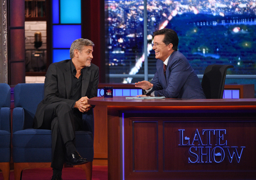 George Clooney Is Totally Fine Being ‘Shiny and Pretty’ Next to Wife Amal