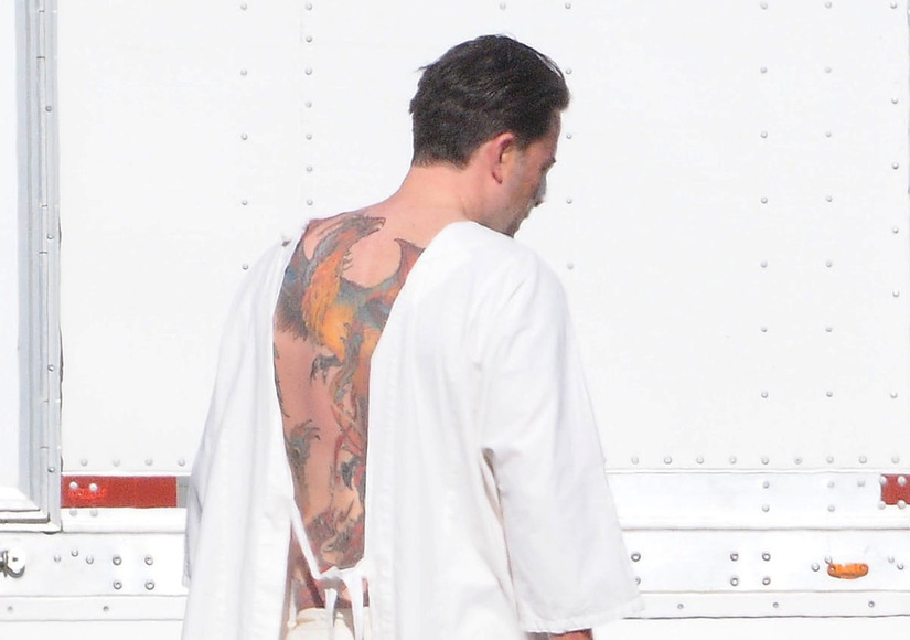 ben affleck back tattoo