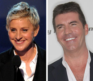 Getty Images/Extra composite Ellen DeGeneres: 'very sad' to see Simon leave 'Idol'