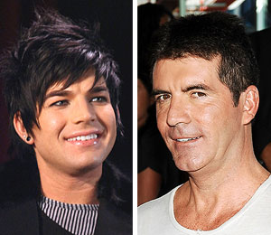 Getty Images/Extra Composite adam lambert simon cowell