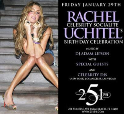 Rachel Uchitel birthday party invite