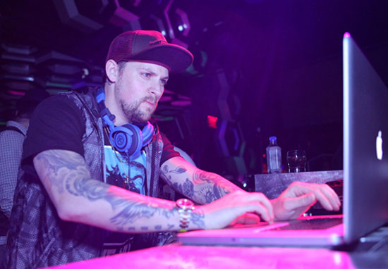 Shane O'Neal/N9NE Group Joel Madden spins tunes for Haiti