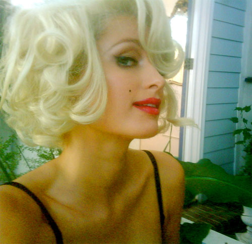 Twitter Paris Hilton channels Marilyn Monroe