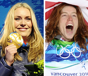 Getty Images/Extra composite lindsey vonn shaun white olympics