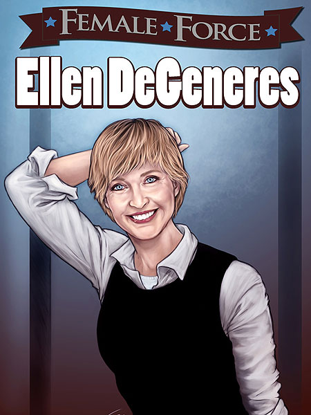 Ellen DeGeneres on cover of Female Force