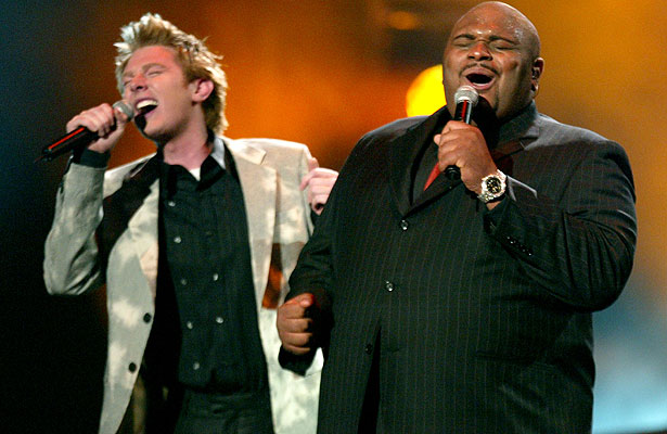 Getty Images Clay Aiken and Ruben Studdard