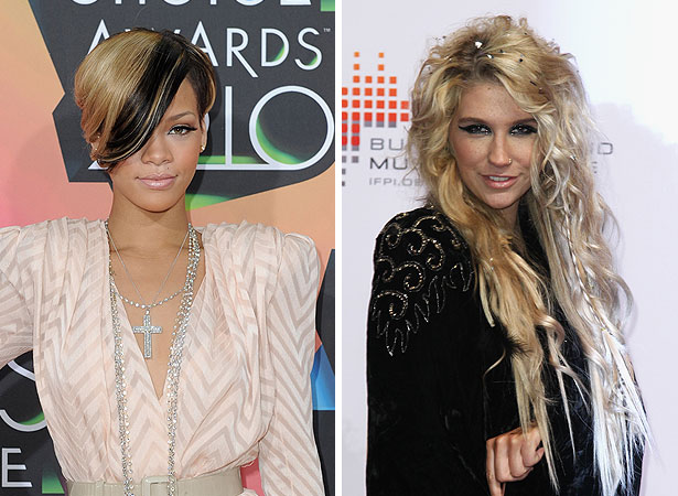 Getty Images Rihanna and Ke$ha