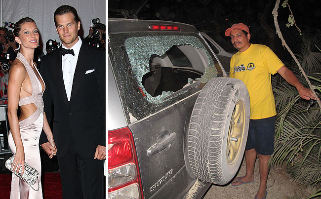 Getty Images/INF Photo tom brady gisele bundchen gun wedding