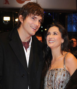 Getty Images Demi Moore loves to Twitter about Ashton