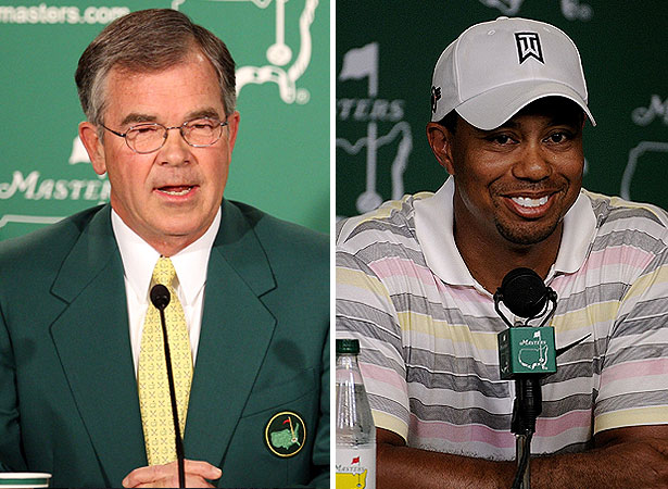 Getty Images billy payne and tiger woods