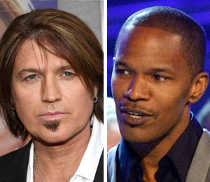 Getty Images/Extra composite Billy Ray Cyrus stands up for miley cyrus after jamie foxx rant