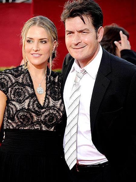 Getty Images Charlie Sheen and Brooke Mueller
