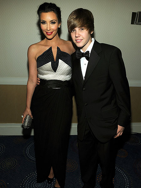 Getty Images kim kardashian and justin bieber