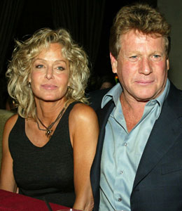 Getty Images ryan o'neal on farrah fawcett