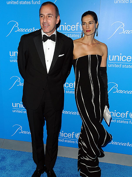 Getty Images matt lauer and his wife annette