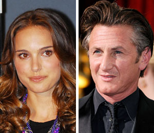 Getty Images/Extra composite Natalie Portman says Sean Penn's a friend