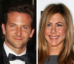 Getty Images/Extra composite Bradley Cooper talks about his night out with Jennifer Aniston