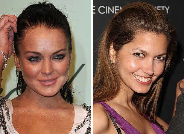 Getty Images Lindsay Lohan and Indrani