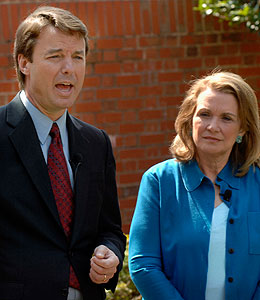 Getty Images elizabeth edwards doesn't trust husband john