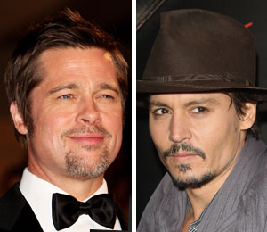 Getty Images/Extra composite Brad Pitt and Johnny Depp go head to head at the box office