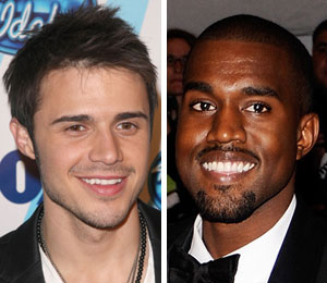 Getty Images/Extra composite Kris Allen hopes to work with Kanye West