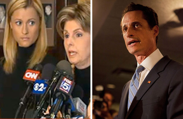 Getty Images Ginger Lee and Anthony Weiner
