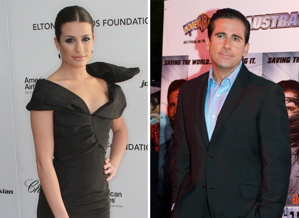 Getty Images lea michele and steve carell