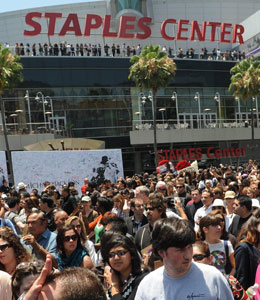 Getty Images Michael Jackson's public memorial was a worldwide event -- and it's costing Los Angeles big bucks.