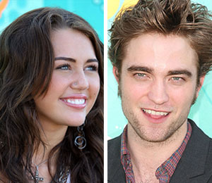 Getty Images/Extra Composite miley admits to rpattz crush