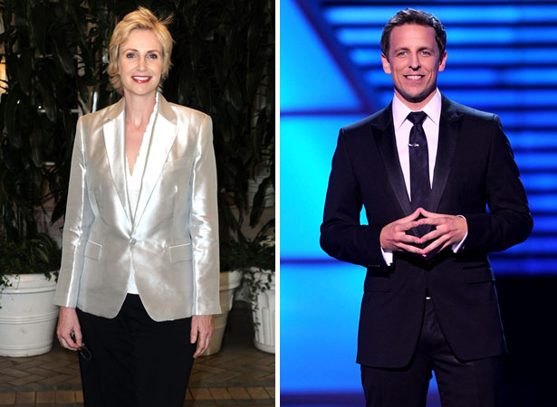 Getty Images jane lynch and seth meyers