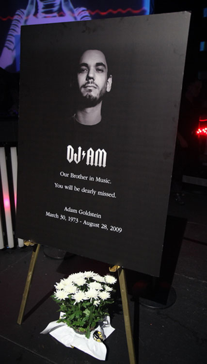 Joe Fury/N9NE Group Rain nightclub observed a moment of silence in honor of DJ AM