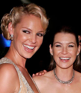Getty Images Katherine Heigl and Ellen Pompeo temporarily leave Grey's Anatomy