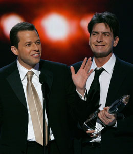 Getty Images Charlie Sheen and Jon Cryer