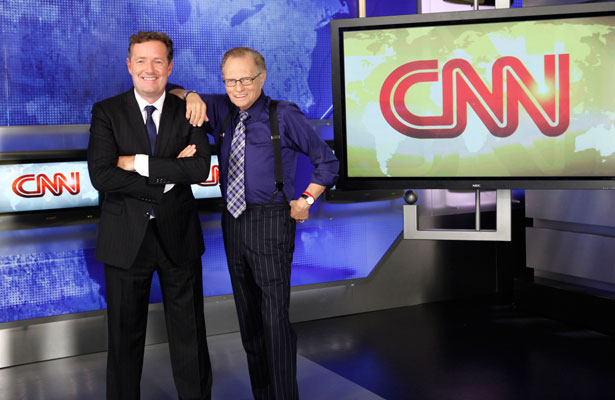 CNN piers morgan and larry king
