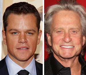 Getty Images/Extra composite Matt Damon's next on-screen love interest will be played by Michael Douglas