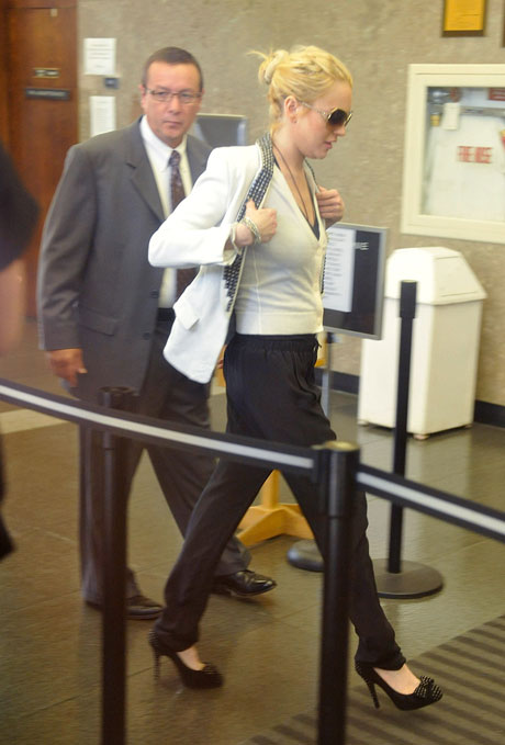 Getty Images Lindsay Lohan showed up late to court on Friday for a requested review of her two DUI cases