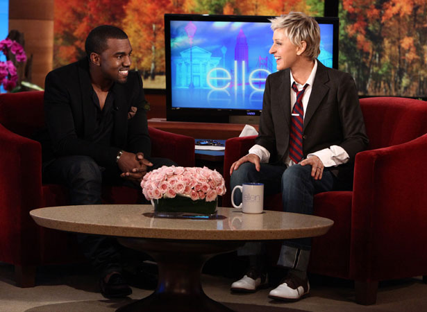 Ellen DeGeneres Show kanye west and ellen degeneres