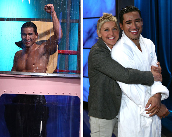 Michael Rozman/Warner Bros. Mario Lopez and Ellen DeGeneres