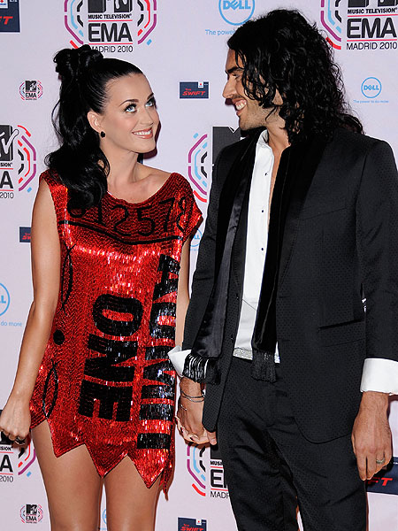 Getty Images Katy Perry and Russell Brand
