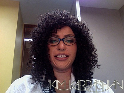 KimKardashian.com Kim Kardashian mask
