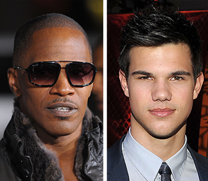 Getty Images/Extra Composite jamie foxx taylor lautner