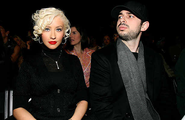 Getty Images christina aguilera and jordan bratman