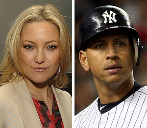 Getty Images/Extra Composite kate hudson alex rodriguez
