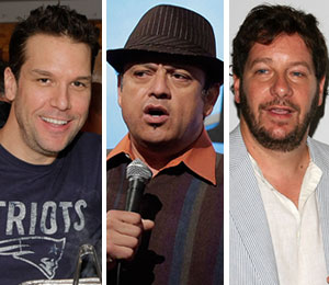 Getty Images/Extra composite Comics serve good and laughs for homeless on Christmas